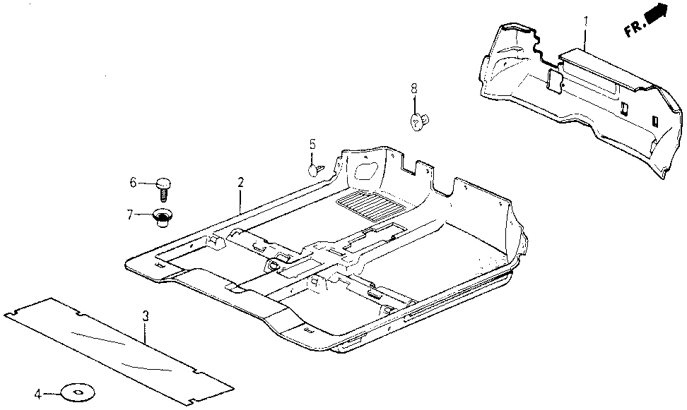 78105-SB5-000 - COVER, MIDDLE FLOOR