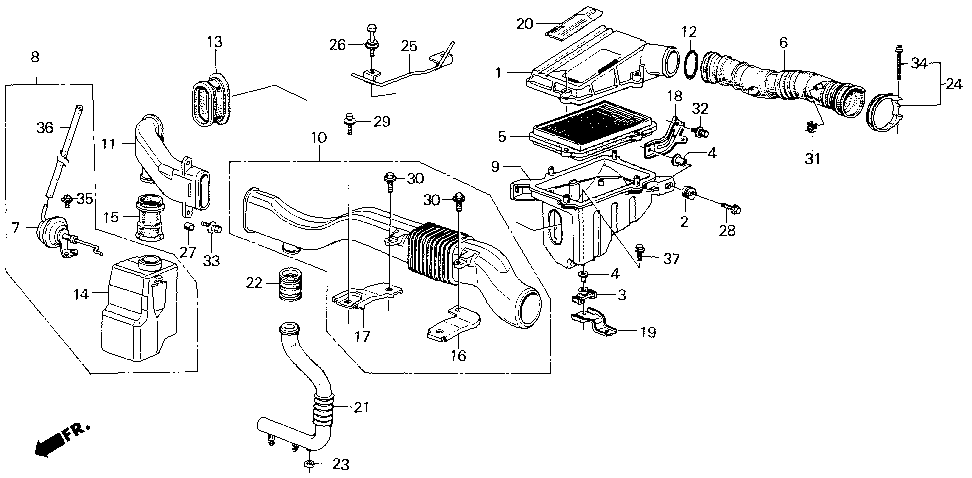17255-PE2-000 - STAY, CLEANER CASE