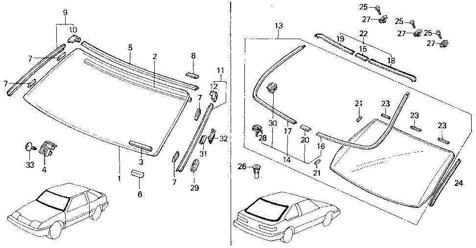 74807-SD2-004 - JOINT, TAILGATE WINDSHIELD (LOWER) (HASHIMOTO)