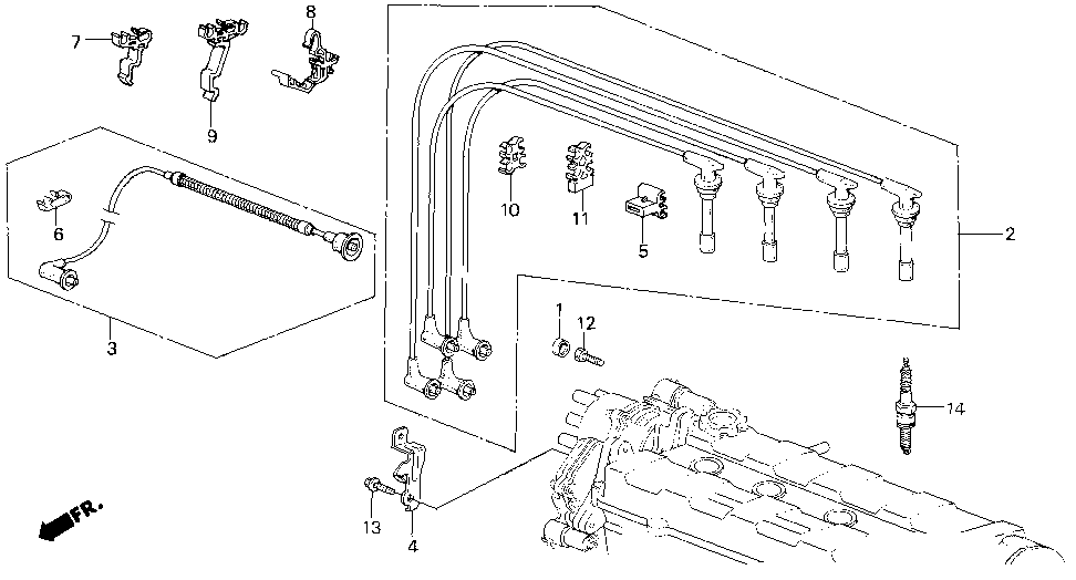32722-PG7-660 - WIRE, IGNITION