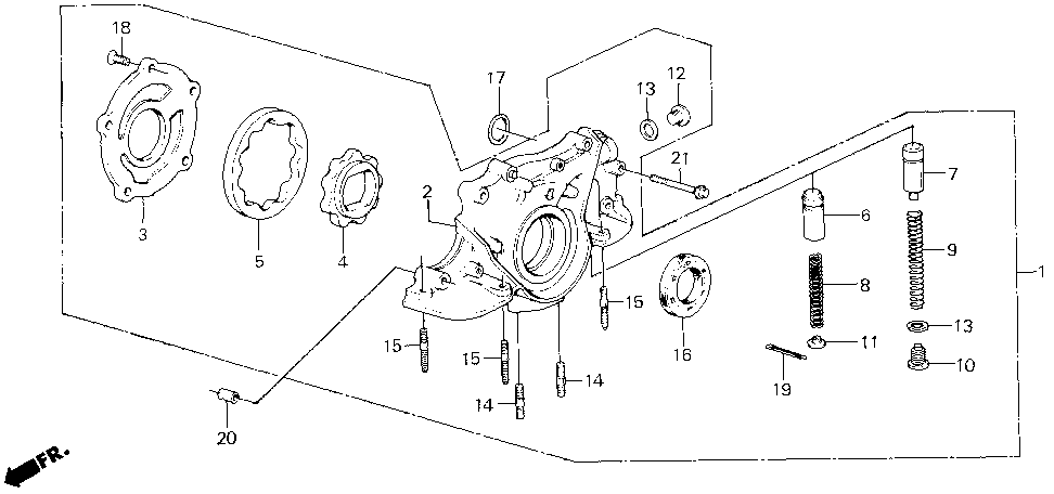 15132-PG6-003 - ROTOR, PUMP (OUTER)