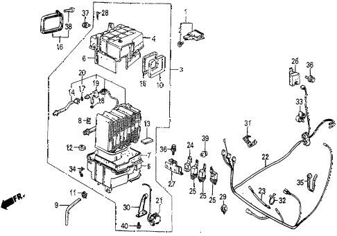 1985 civic 4WD 5 DOOR 5MT A/C UNIT (KEIHIN) diagram 1985 civic 4WD 5 DOOR 5MT A/C UNIT (KEIHIN) diagram