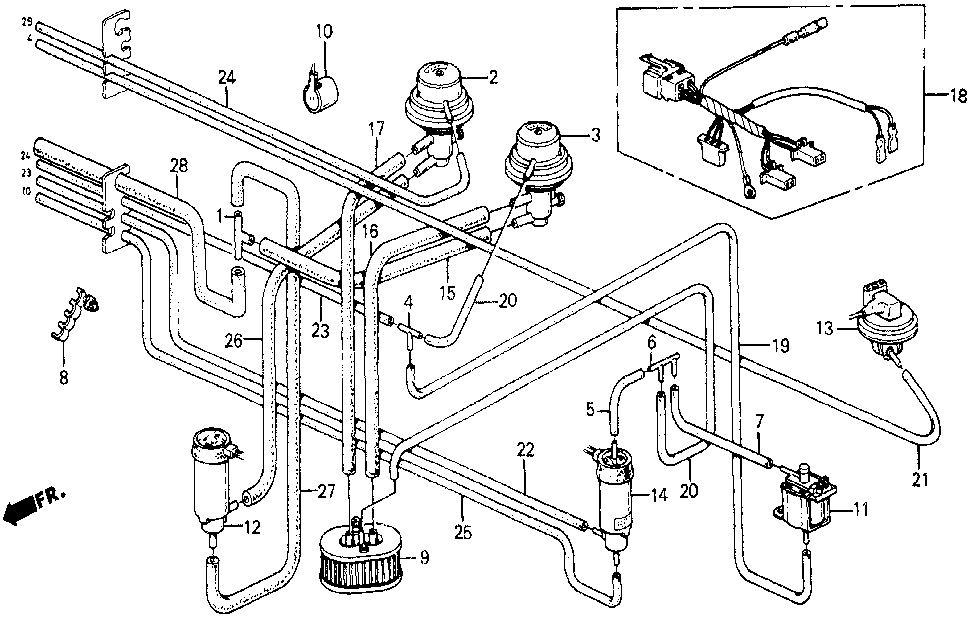 36190-PE1-702 - VALVE ASSY. B, FREQUENCY SOLENOID