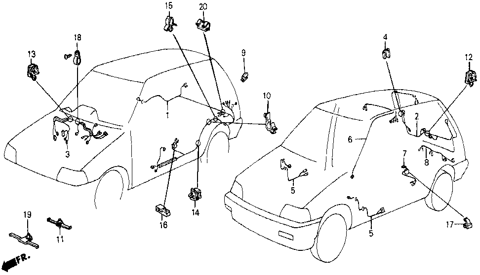 32117-SD9-671 - WIRE HARNESS, INSTRUMENT