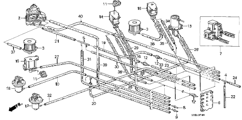 1986 accord DX 4 DOOR 5MT MT TUBING (CARBURETOR) (MT) diagram