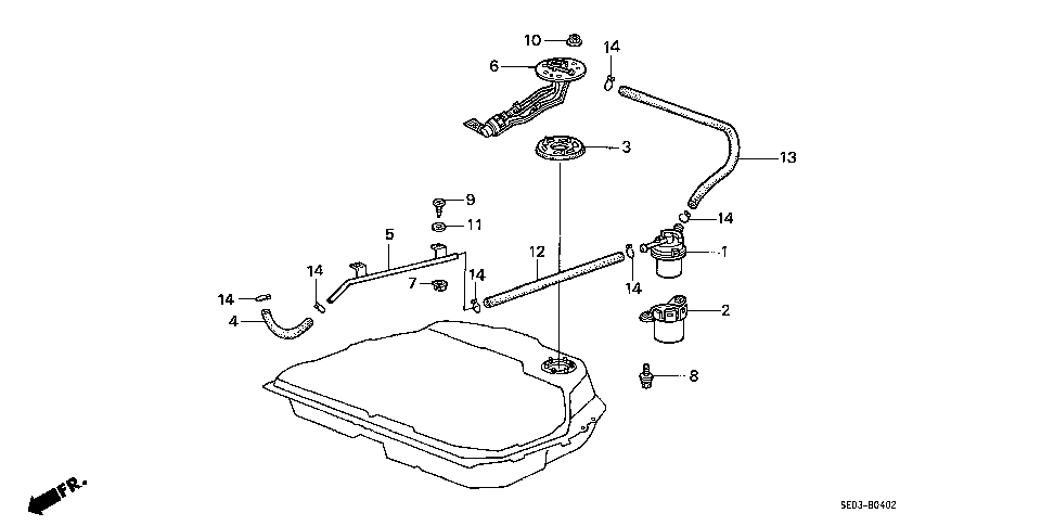 17707-SE0-010 - PIPE, FUEL JOINT