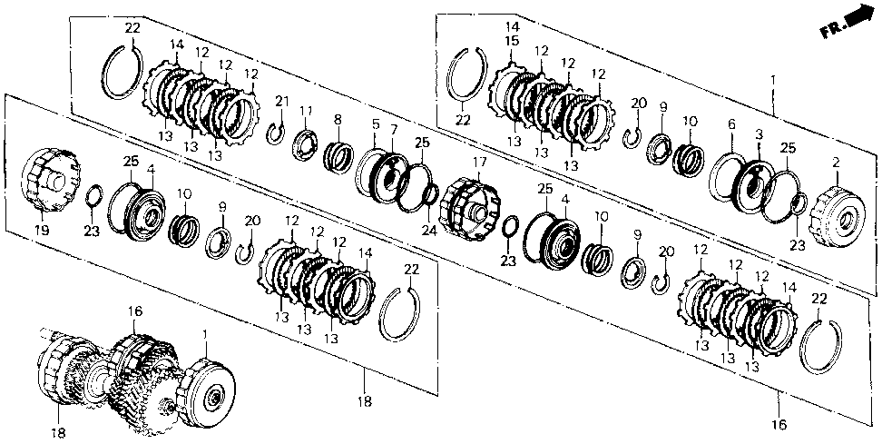 22545-PX4-003 - DISK, SECOND CLUTCH