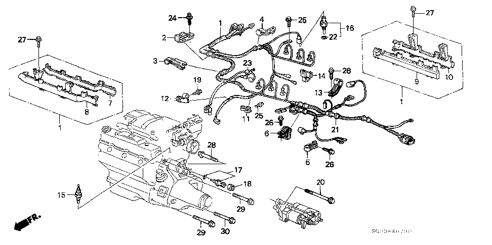 32110-PL2-670 - WIRE HARNESS, ENGINE