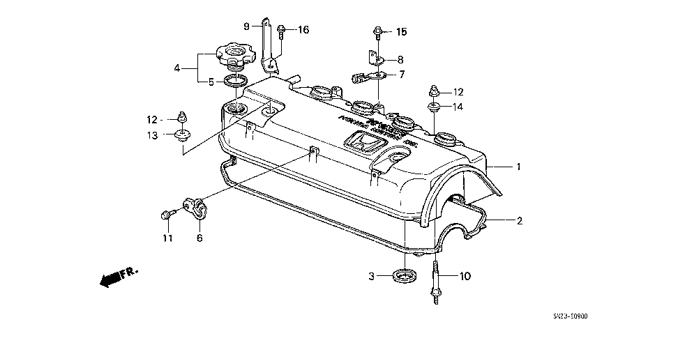 12310-PM6-000 - COVER, CYLINDER HEAD