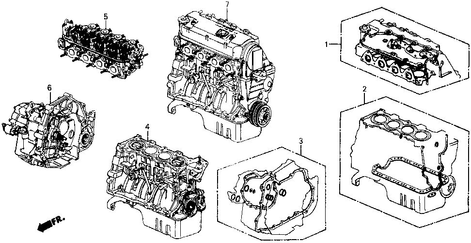 10003-PM6-A01 - GENERAL ASSY., CYLINDER HEAD