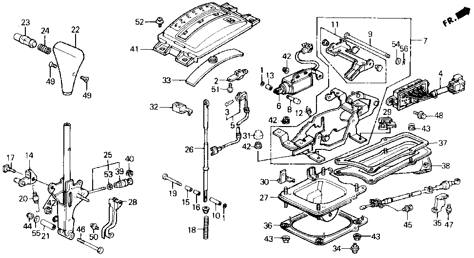 35700-SH4-A11 - SWITCH ASSY., AUTOMATIC TRANSAXLE GEAR POSITION