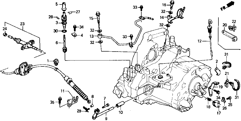 27495-PS5-010 - SPRING, THROTTLE LEVER