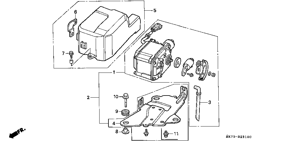 36613-PR4-A02 - STAY, ACTUATOR
