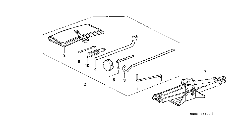 89000-SK7-A60 - TOOL SET