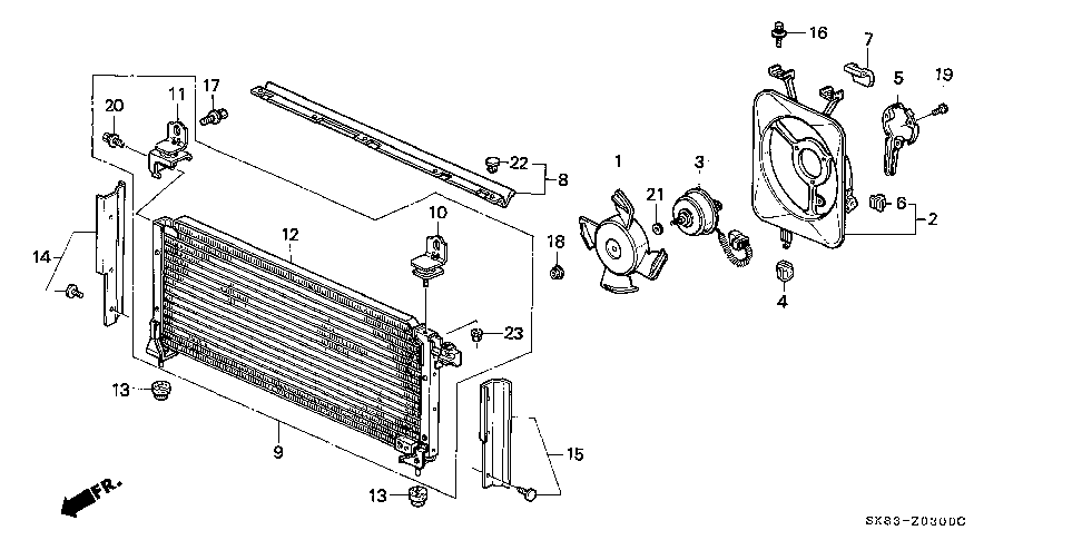 80110-SK7-A10 - CONDENSER