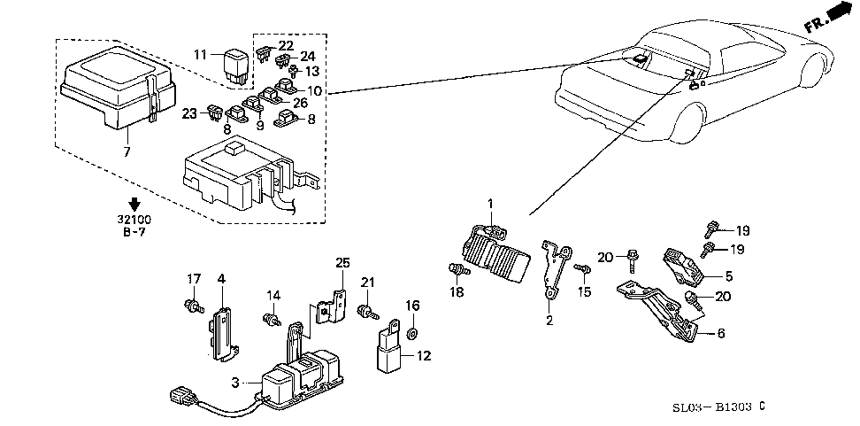 32756-PBY-J01 - STAY, CONNECTOR