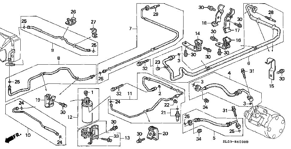 80327-SL0-A02 - PIPE C, DISCHARGE