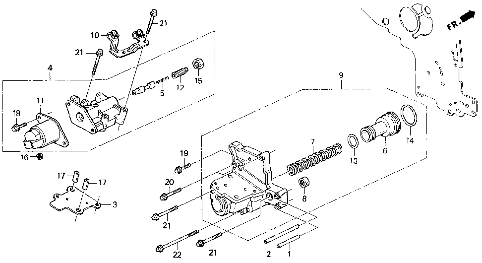 27414-PW4-010 - PLATE, THROTTLE SEPARATING