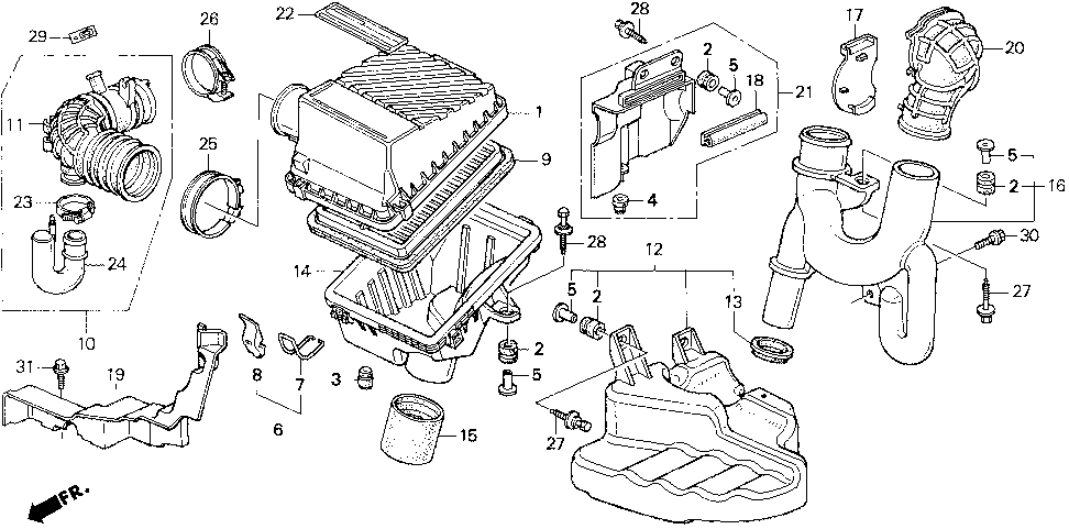 17210-PV1-000 - COVER, AIR CLEANER