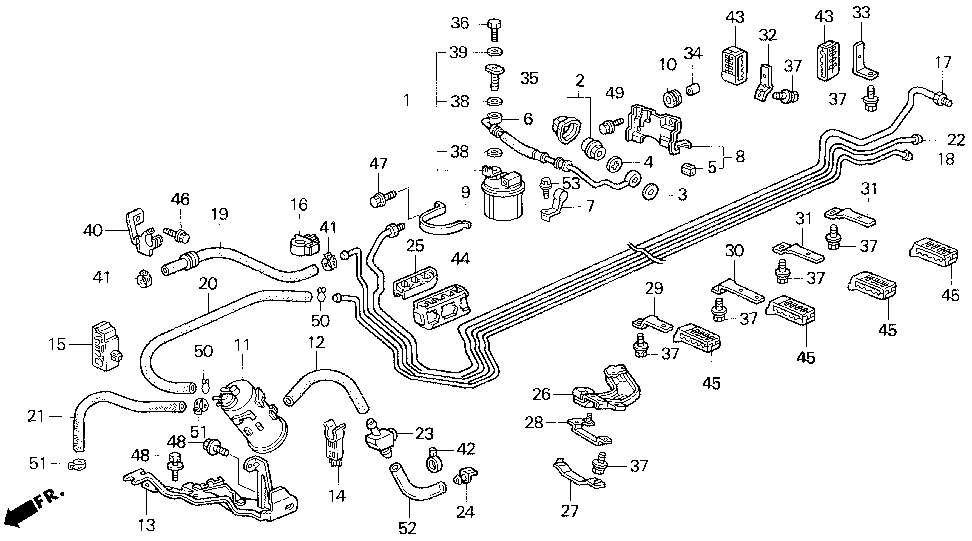 91598-SL5-003 - CLAMP B, FUEL PIPE