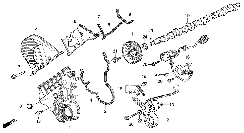 14210-PV1-003 - PULLEY, TIMING BELT DRIVEN