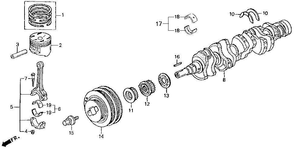 13621-PV1-003 - PULLEY, TIMING BELT DRIVE