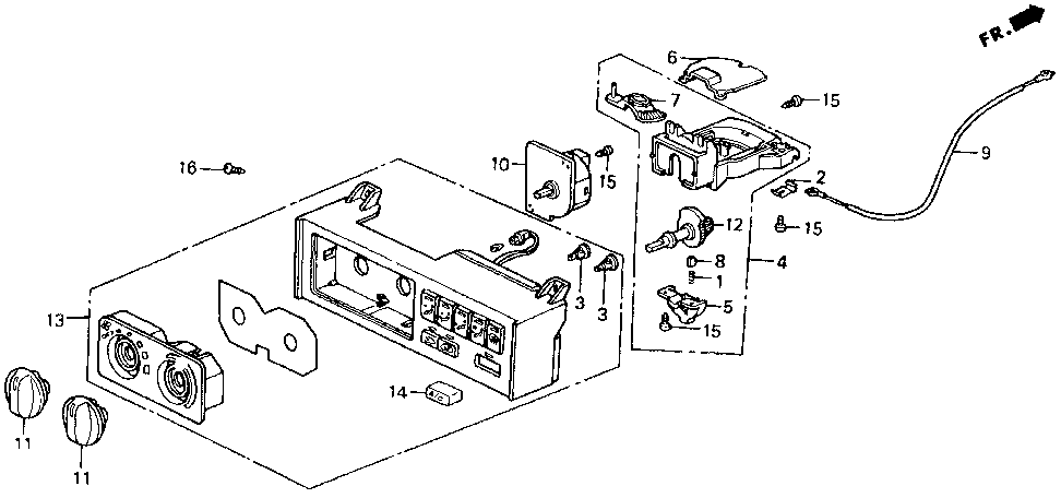 79512-SM4-A00 - BASE, TEMPERATURE CONTROL (LOWER)