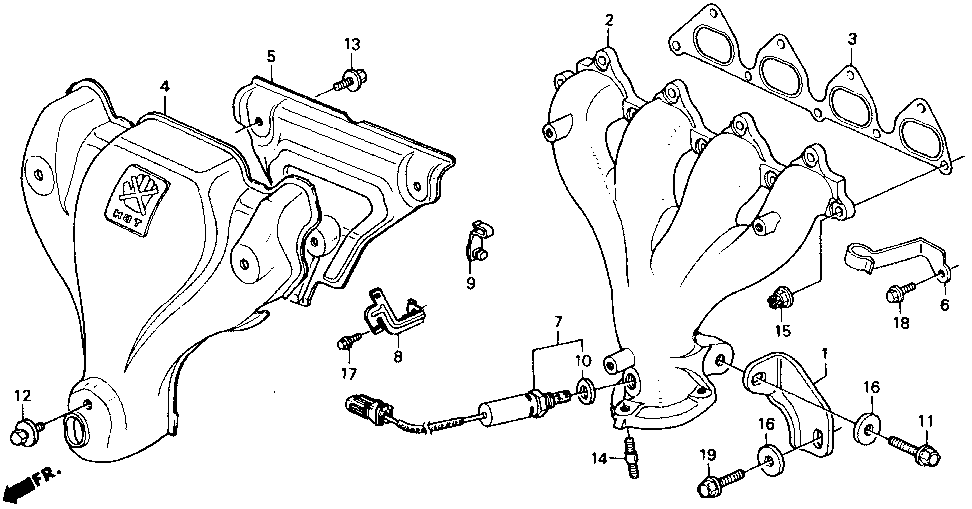18115-PT0-004 - GASKET, EX. MANIFOLD (ISHINO GASKET)
