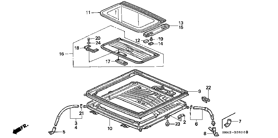 70620-SM4-003 - COVER, R. STAY