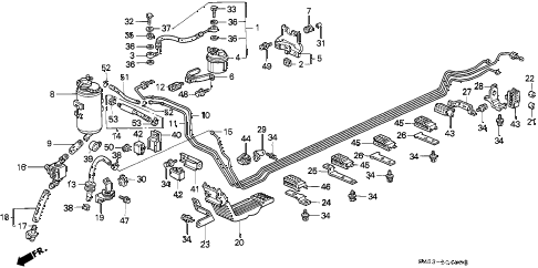 1992 accord LX 5 DOOR 4AT FUEL PIPE diagram 1992 accord LX 5 DOOR 4AT FUEL PIPE diagram