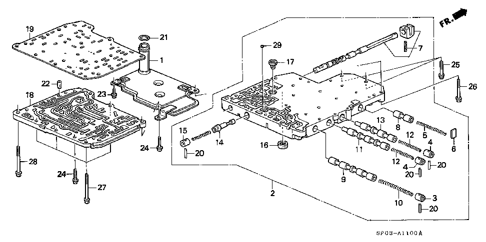 27912-PY4-000 - PLATE, OIL PASSAGE SEPARATING