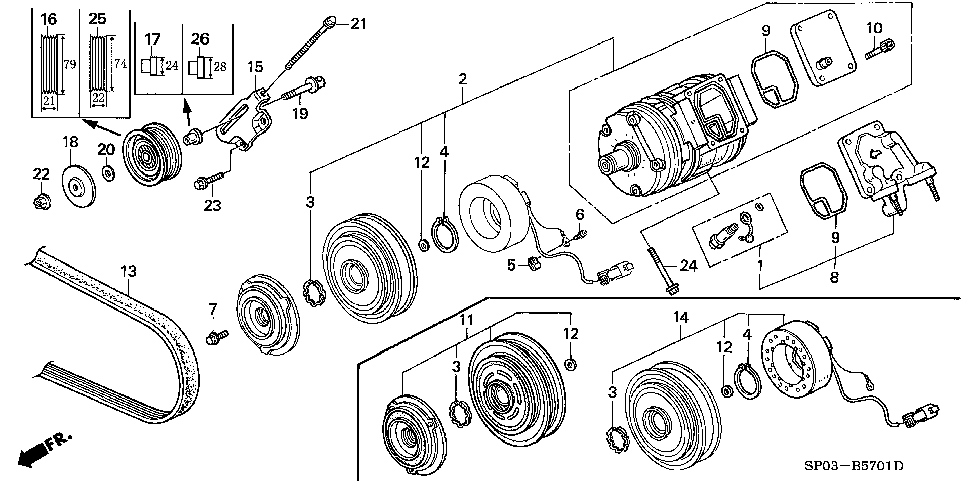 38944-P5G-000 - COLLAR, IDLE PULLEY