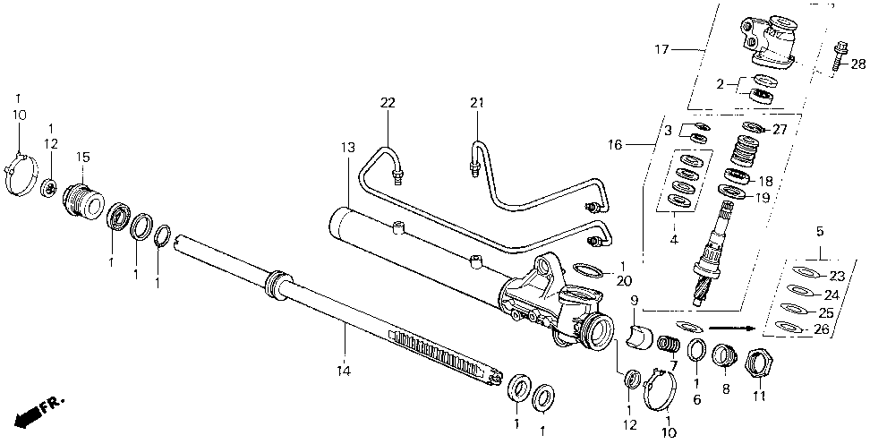 53608-ST7-A50 - HOUSING SUB-ASSY., STEERING RACK