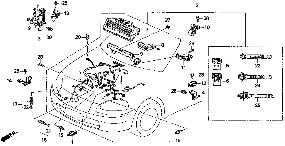 32113-P28-000 - STAY, R. CONNECTOR