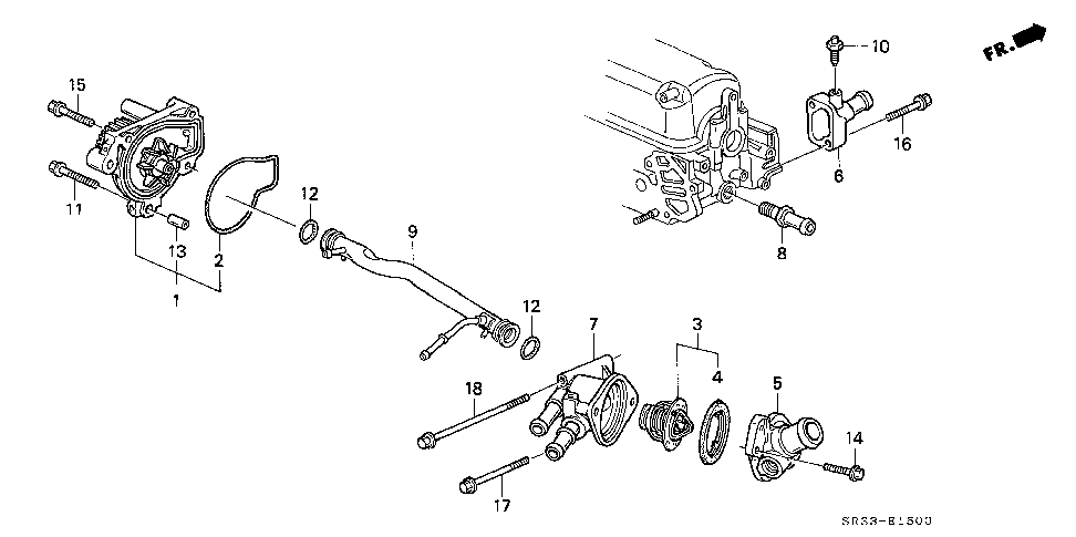 19200-P10-A02 - WATER PUMP (YAMADA)