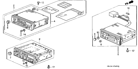 Honda online store : 1994 civic auto radio parts