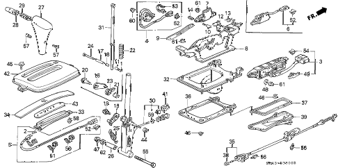 1992 civic DX 4 DOOR 4AT SELECT LEVER diagram 1992 civic DX 4 DOOR 4AT SELECT LEVER diagram