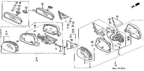 1992 civic DX 4 DOOR 4AT MIRROR diagram 1992 civic DX 4 DOOR 4AT MIRROR diagram