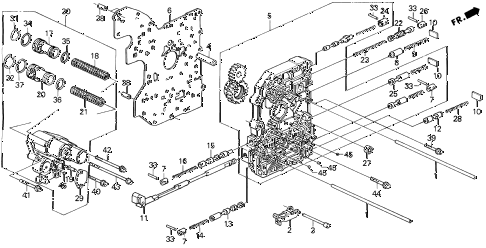 1992 prelude SI 2 DOOR 4AT AT MAIN VALVE BODY diagram 1992 prelude SI 2 DOOR 4AT AT MAIN VALVE BODY diagram