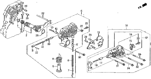 1992 prelude S 2 DOOR 4AT AT REGULATOR diagram