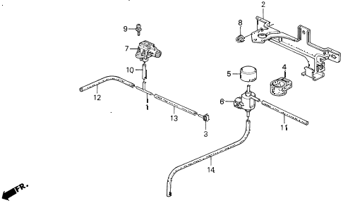 1992 prelude SI(4WS) 2 DOOR 4AT CONTROL DEVICE diagram 1992 prelude SI(4WS) 2 DOOR 4AT CONTROL DEVICE diagram