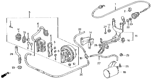1992 prelude SI(4WS) 2 DOOR 4AT AUTO CRUISE diagram