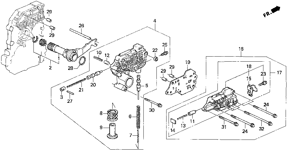 27612-P0X-010 - PLATE, THROTTLE SEPARATING
