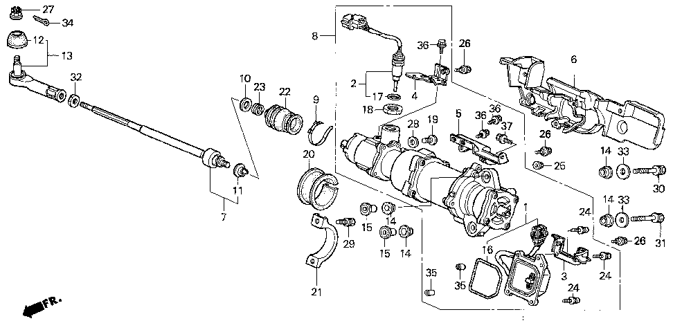 53951-SS0-J60 - CUSHION, RR. STEERING ACTUATOR