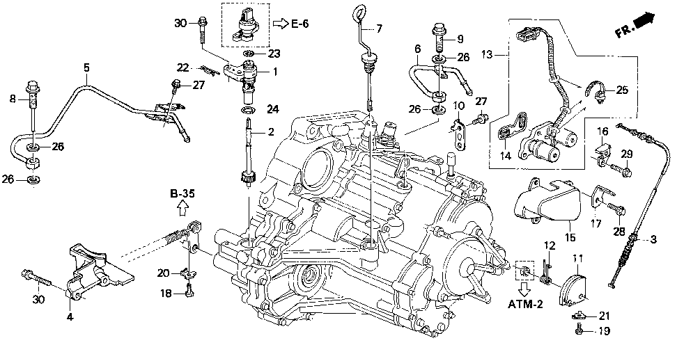 24360-P72-003 - CABLE, THROTTLE (AT)