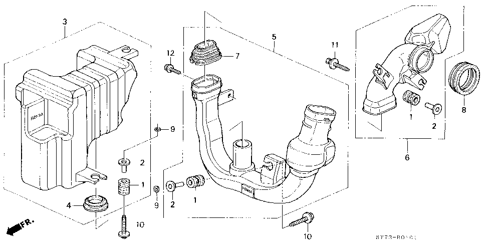 17246-P72-000 - TUBE, AIR IN. CONNECTING