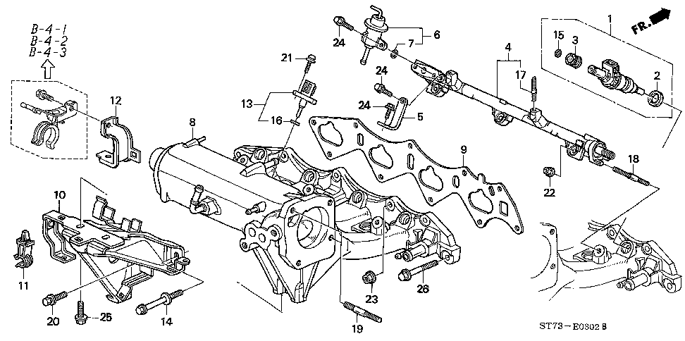 17132-P73-000 - STAY, IN. MANIFOLD