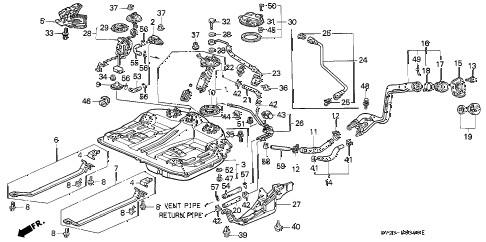 Honda online store : 1994 accord fuel tank (1) parts