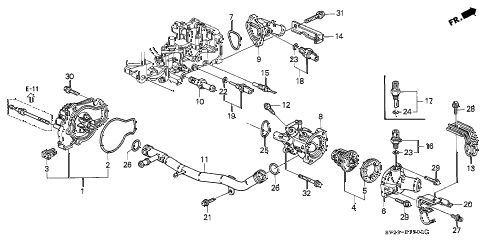 Honda online store : 1997 accord water pump - sensor parts