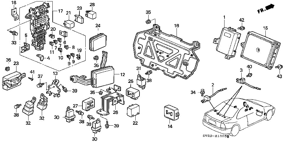 37820-P0J-L63 - CONTROL MODULE, ENGINE